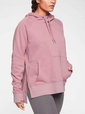 Athleta Cozy Karma Hoodie in Sugarplum Mauve